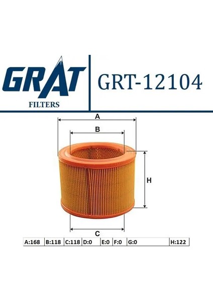 12104 Hava Filtresi 1444G0