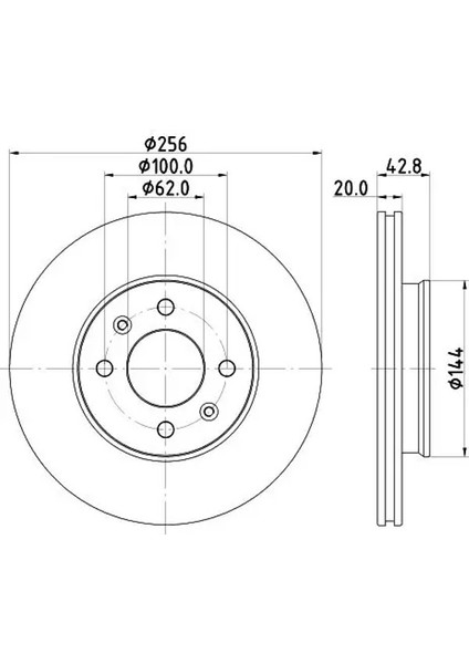 8DD355130001 Fren Diski On 51712G6300 (2 Adet Fiyatıdır)