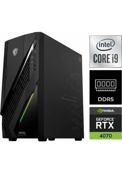 Msı Mag Infinite E1 12TA-081XTR-328 I9-12900KF 64GB 2tb Rtx 4070 12GB W11PRO Masaüstü Oyun Bilgisayarı