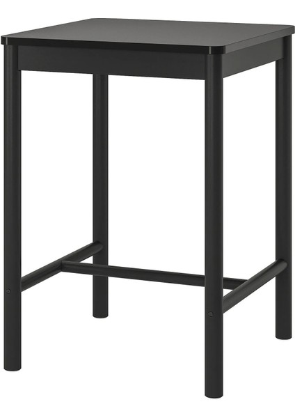 Rönnınge Bar Masası Siyah 2 Kişilik 75 x 75 cm
