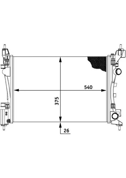 CR774000S Motor Radyatoru 1300279 1300340 13399871