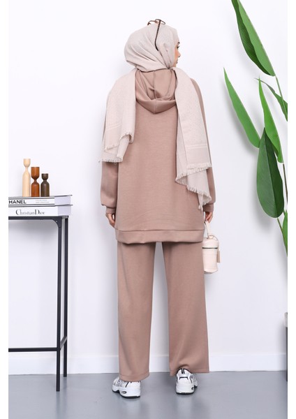 Vizon Fermuarlı Tunik Pantolonlu Modal Takım fırsatları