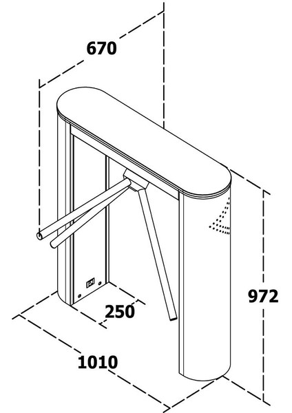 T250 Gt Üç Kollu Elektromekanik Turnike fiyatları