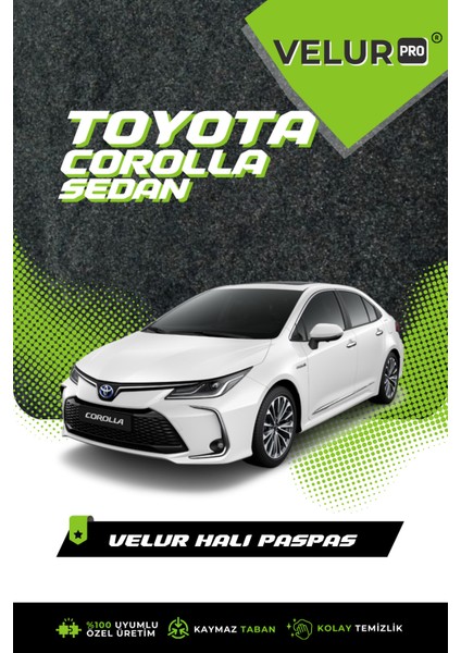 Toyota Corolla 2020 Tam Uyumlu Araca Özel Halı Oto Paspas Halı Paspas fırsatları