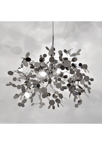 Modern Tekli Pullu Gümüş Renkli Sarkıt Avize fırsatları