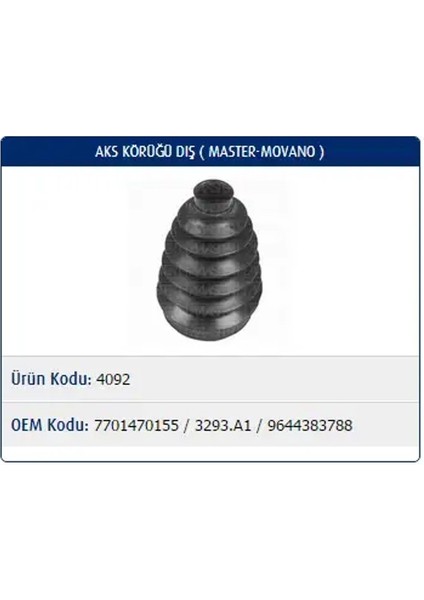 M4092 Aks Korugu Dis 3293A1 7701470155 9403287908