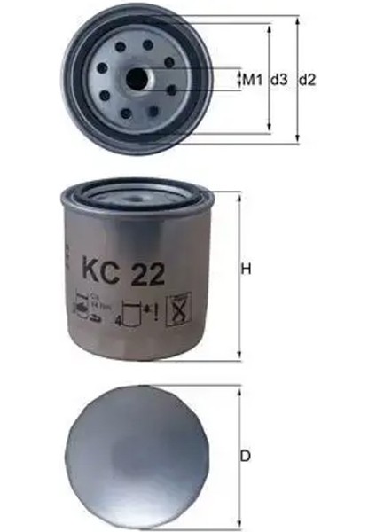 KC22 Yakit Filtresi 0000820101 0000929001 0142340