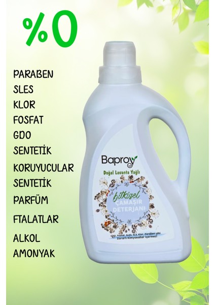 Bitkisel Çamaşır Deterjanı 2×1 L – Doğal Lavanta Kokulu, Beyaz Ve Renkli Çamaşırlar İçin, Fosfat Ve Paraben İçermeyen, 50 Yıkamalık modelleri