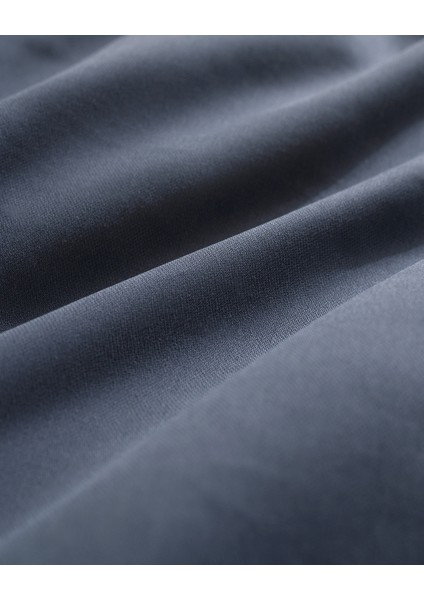 Madame Coco Crep King Size %100 Pamuk Düz Nevresim Takımı - Indigo