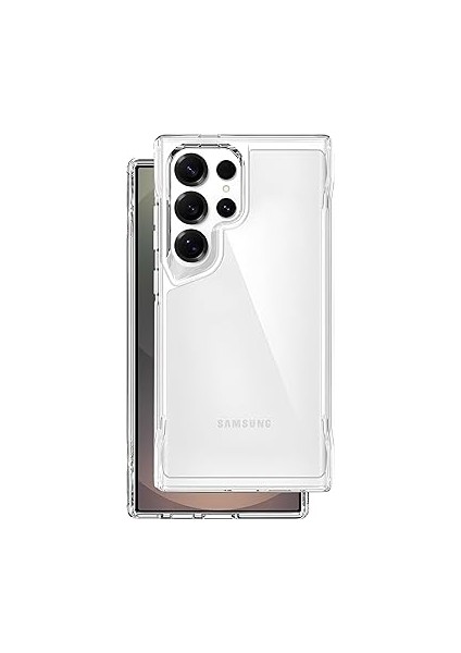 Samsung Galaxy S25 Ultra Için Crystal Armor Serisi Şok Emici Yumuşak Silikon Kenar Arkası Sert Polikarbonat Darbeye Dayanıklı Şeffaf Kılıf fiyatları