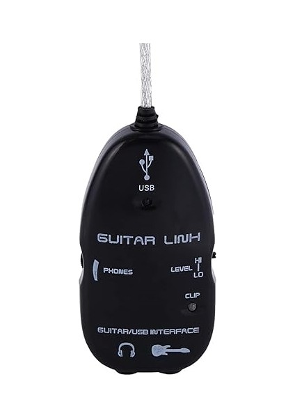 Gitar Arayüzü 20 × 15 × 3 Gitar Pc Kayıt Adaptörü Için USB Arayüzü Kablo Bağlantısı