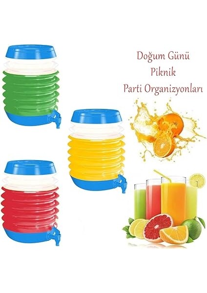 Akordiyonlu Su Sebili Meşrubat Içecek Kabı Bidonu Damacana Katlanabilir Musluklu Körüklü 5.5 Litre Termos Piknik Kamp Mangal, BADEM10 indirimleri