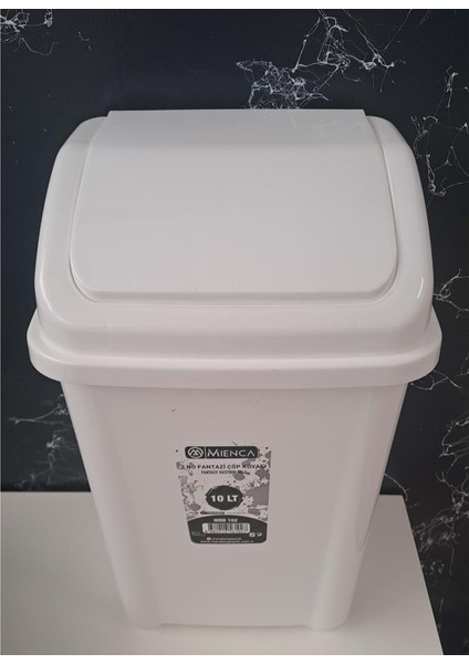 Merdem Plastik Mıenca Fantazi Çöp Kovası Itmeli 10 Lt 2 No ( 235MM x 185MM x 365MM ) modelleri
