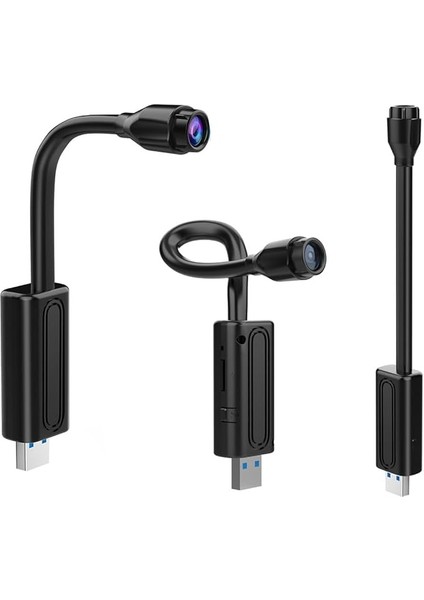 En Küçük Wifi Casusu, Hd Taşınabil Ip Kablolu Ev Güvenlikli Dadı Kamerası Hareket Algılama, Bulut Depolama, Gerçek Zamanlı Uzaktan Kumanda ile Ios/android Fonlar Için Siyah