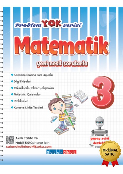 Resmi ve Orijinal Satıcı 3. Sınıf Problem Yok Matematik