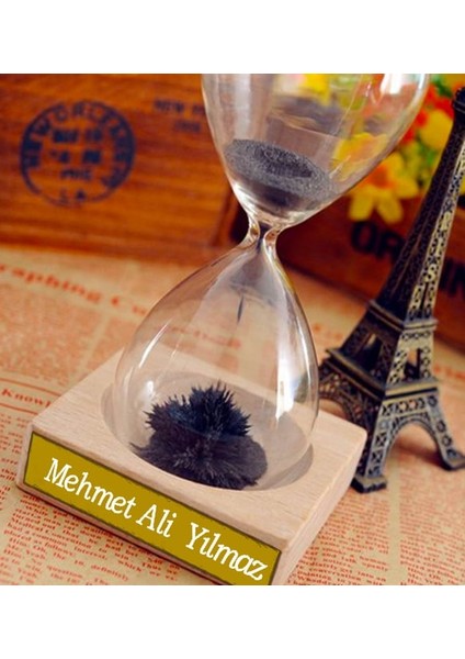 Kişiye Özel Isimli Mıknatıslı Cam Kum Saati Yeni Iş Ofis Hediyesi fiyatları