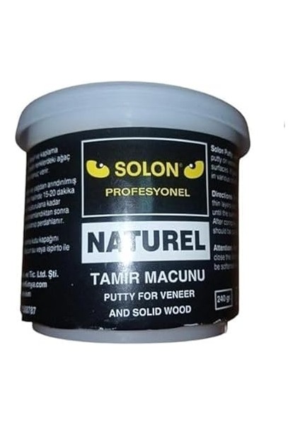 Ahşap Masif ve Kaplama Tamir Macunu Naturel 240 Gr.