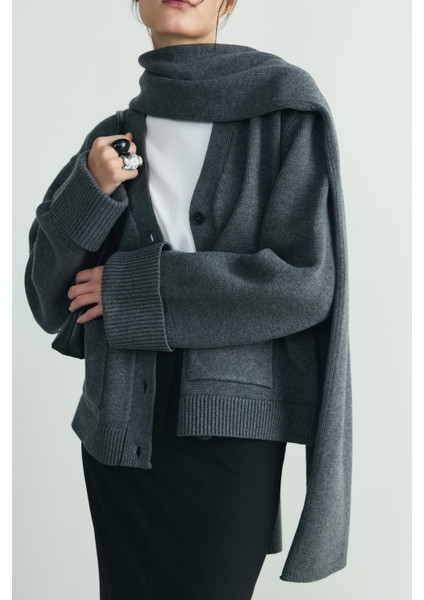 Gri Ura Triko Düğmeli Hırka fiyatları