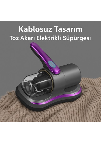 Şarjlı Yatak Kanepe Hali Toz Tüy Alerji Süpürge Uv Işınlı Ev El Vakum Temizleme Toz Emici modelleri