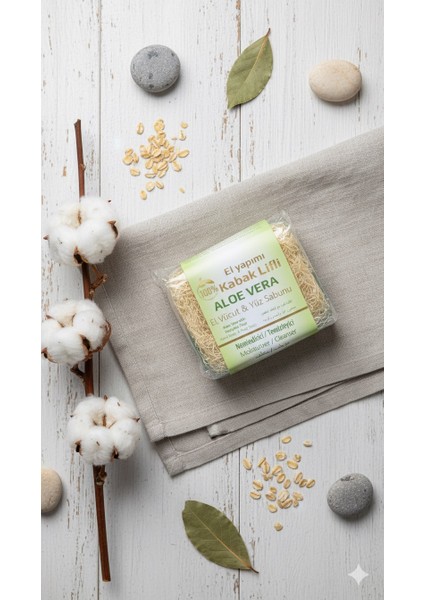 Doğal Kabak Lifli El Yapımı Aloe Vera Sabunu 115 gr modelleri