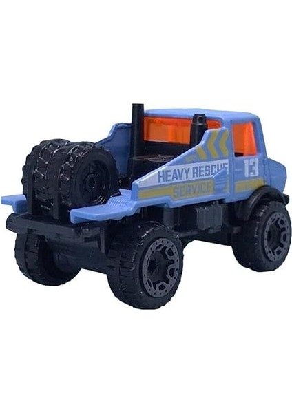 Wheels Mercedes-Benz Unimog 1300L Hw Haulers 4/5 (61/250) HKJ99 Kısa Kart Mattel 2023 + Blister ve Kart Koruyucu Paket Friki Maymun modelleri