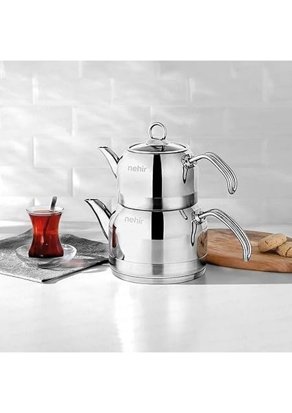 Lotus Midi Paslanmaz Çelik Çaydanlık Takımı fiyatları