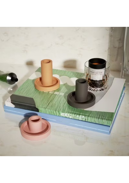 Silindir Şamdan Silikon Kalıbı 3'lü Set fırsatları