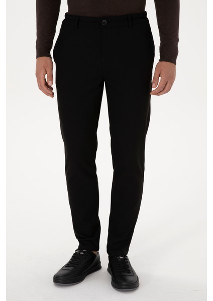 Erkek Siyah Pantolon (Kanvas-Chino) 50311905-VR046 fiyatları