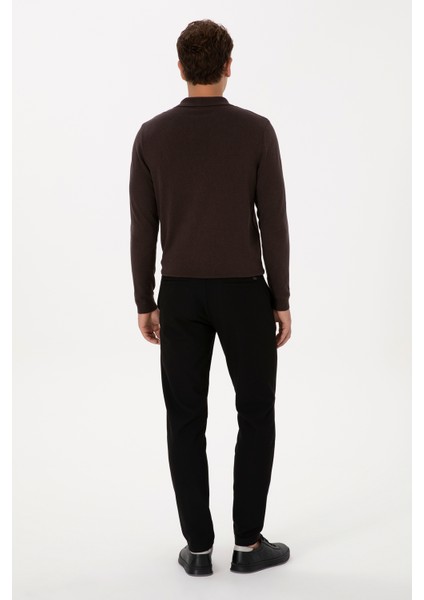 Erkek Siyah Pantolon (Kanvas-Chino) 50311905-VR046 fırsatları