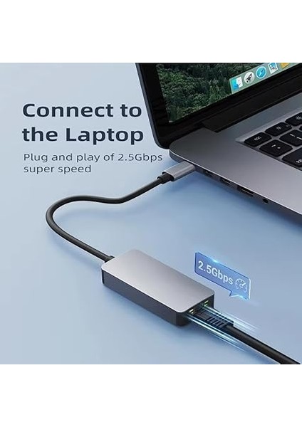 PX-4752 Type C To Gigabit Ethernet, Type C To RJ45 10/100/1000/2500MBPS Gigabit Internet Çevirici, Typec To Ethernet Dönüştürücü Adaptör fırsatları