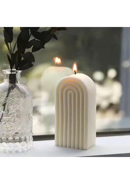 Gökkuşağı Blok Silikon Mum Kalıbı fiyatları
