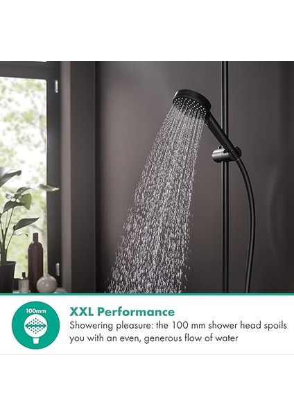 Vernis Blend 26270670 El Duşu, 2 Püskürtme Türü, Yuvarlak Duş Başlığı (100 Mm), Kireç Önleyici Fonksiyonlu, Mat Siyah fiyatları