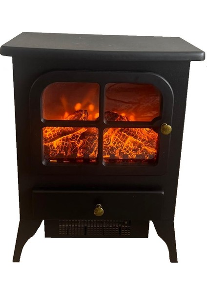 Elektrikli Şömine Isıtıcı , Fanlı, Gerçek Alev Efektli Dekoratif Soba indirimleri