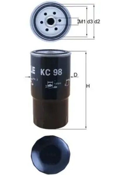 KC98 Yakit Filtresi 13322245006 13322246135 13322246974