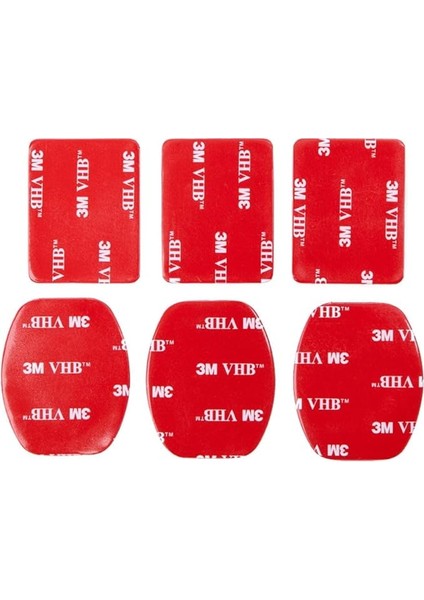 Aksiyon Kameralara Uyumlu 3 Adet Düz 3 Adet Oval 3m Yapışkan Bant