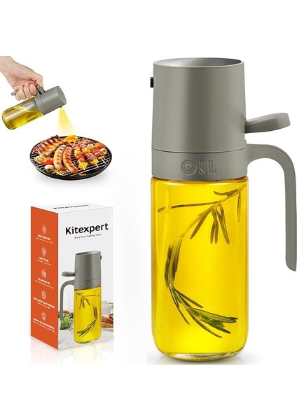 Yemek Pişirmek Için Zeytinyağı Püskürtücüsü - Yemek Pişirmek Için Çok Yönlü Zeytinyağı Sprey Şişesi - 250 Ml/8 Oz Hava Fritözü, Salata, Izgara, Kavurma, Pişirme Temelleri Için Yağ