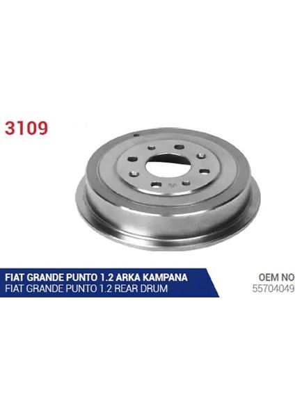 3109 Fren Kampanasi 55704049 (2 Adet Fiyatıdır)