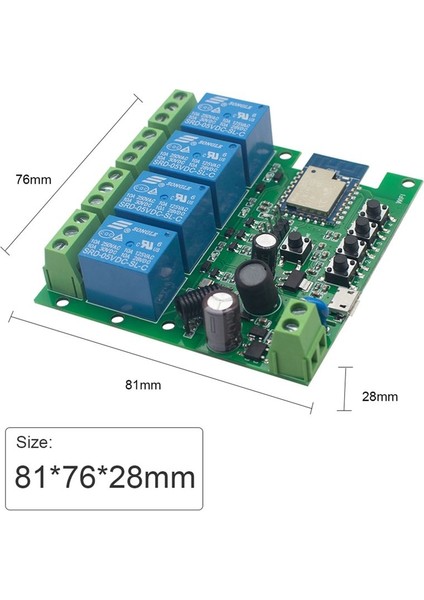Tuya Smart Switch Wifi Dıy Zamanlayıcı+Uzak Ac 85V-250V 4ch Rf Smartlife Ana Alexa Google Home Için Ev Otomasyon Modülü (Yurt Dışından) fırsatları