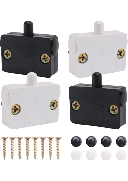 4 Adet Dolap Kapı Anahtarı Dolap Lamba Anahtarı Çekmeceleri 12V 24V 110V Için Yakın Kapıda Aç (Yurt Dışından) modelleri