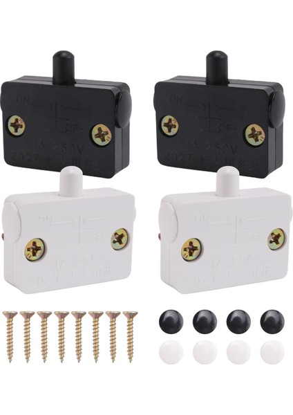 4 Adet Dolap Kapı Anahtarı Dolap Lamba Anahtarı Çekmeceleri 12V 24V 110V Için Yakın Kapıda Aç (Yurt Dışından) fırsatları