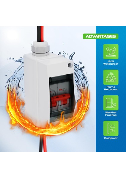 Güneş Paneli Bağlantı Kesme Anahtarı 32A Dc 1000V Breaker Kutusu Pv IP65 Su Geçirmez Kutu ile Bağlantıyı Kesme Anahtarı (Yurt Dışından) indirimleri