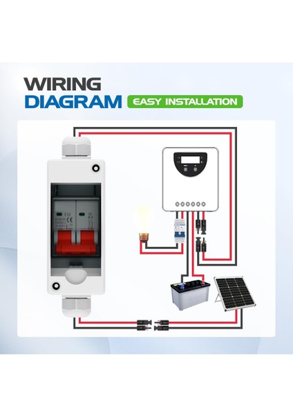 Güneş Paneli Bağlantı Kesme Anahtarı 63A Dc 1000V Breaker Kutusu Pv IP65 Su Geçirmez Kutu ile Bağlantıyı Kesme Anahtarı (Yurt Dışından) fırsatları