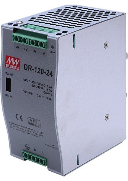 2x DR-120-24 120W Endüstriyel Sınıf Demiryolu Güç Kaynağı 24V5A Anahtarlama Güç Kaynağı Rayı Montajı Anahtarlama Güç Kaynağı (Yurt Dışından) fiyatları