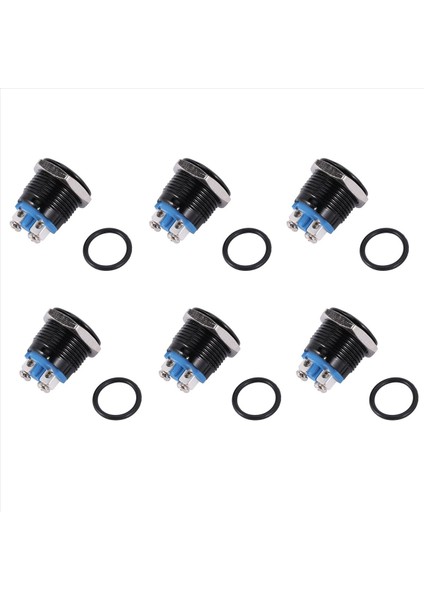 6x Korna Anahtarı Korna Düğmesi Push Düğme Anahtarı Araç Için 16MM 12V (Yurt Dışından)