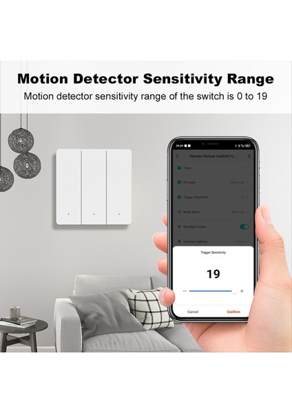 Yükseltme Tuya Zigbee Milimetre Dalgası Insan Vücudu Indüksiyon Anahtarı Duvar Anahtarı Tek Yangın Anahtarı Manyetik Tutma Eu Itme (Yurt Dışından)