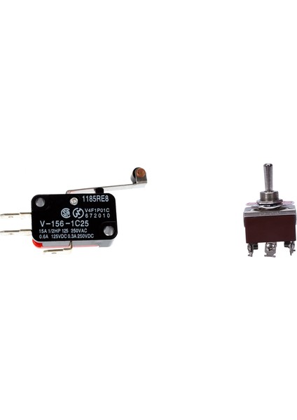 Mini Limit Switch Uzun Menteşe Silindir Kol Kolu Spdt Snap Action Lot 3 Pozisyonlu Dpdt Anlık Geçiş Anahtarı (Yurt Dışından)