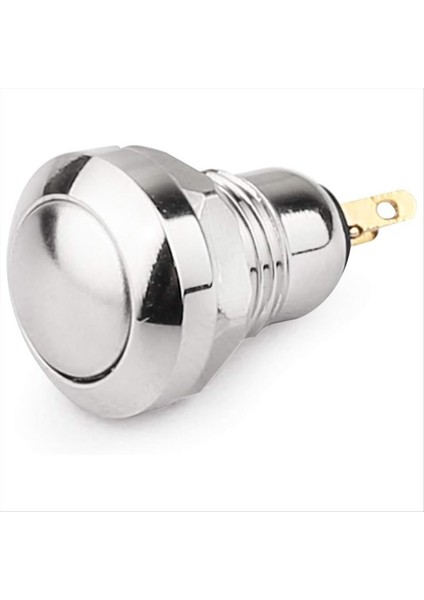 Anlık Push Düğmesi Anahtarı Su Geçirmez Gümüş Nokta 8mm Mini Yuvarlak DC36V/2A Power Başlat Kapısı Zilini Sıfırlama (Yurt Dışından) modelleri