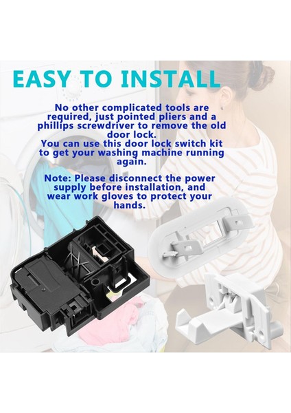 WH01X27954 Yıkayıcı Kapak Kilit Anahtarı WH02X24399 Yıkayıcı Kapak Kilit Forvet (Yurt Dışından) indirimleri