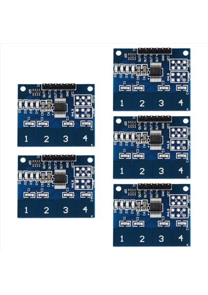 TTP224 Kapasitif 4 Kanal Dokunmatik Anahtar Modülü 4 Anahtar Indüksiyon Ic 2 4V Ila 5 5V Seviye Durum Göstergesi Yerleşik Modül (Yurt Dışından)