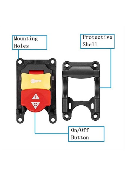 Tablo Testere Anahtarı Güvenlik Tablo Ryobi Craftsman Için Testere Güç Anahtarı 10 Inç Masa Testere Parçaları Açık/kapalı Anahtarı 125V/250V (Yurt Dışından) modelleri